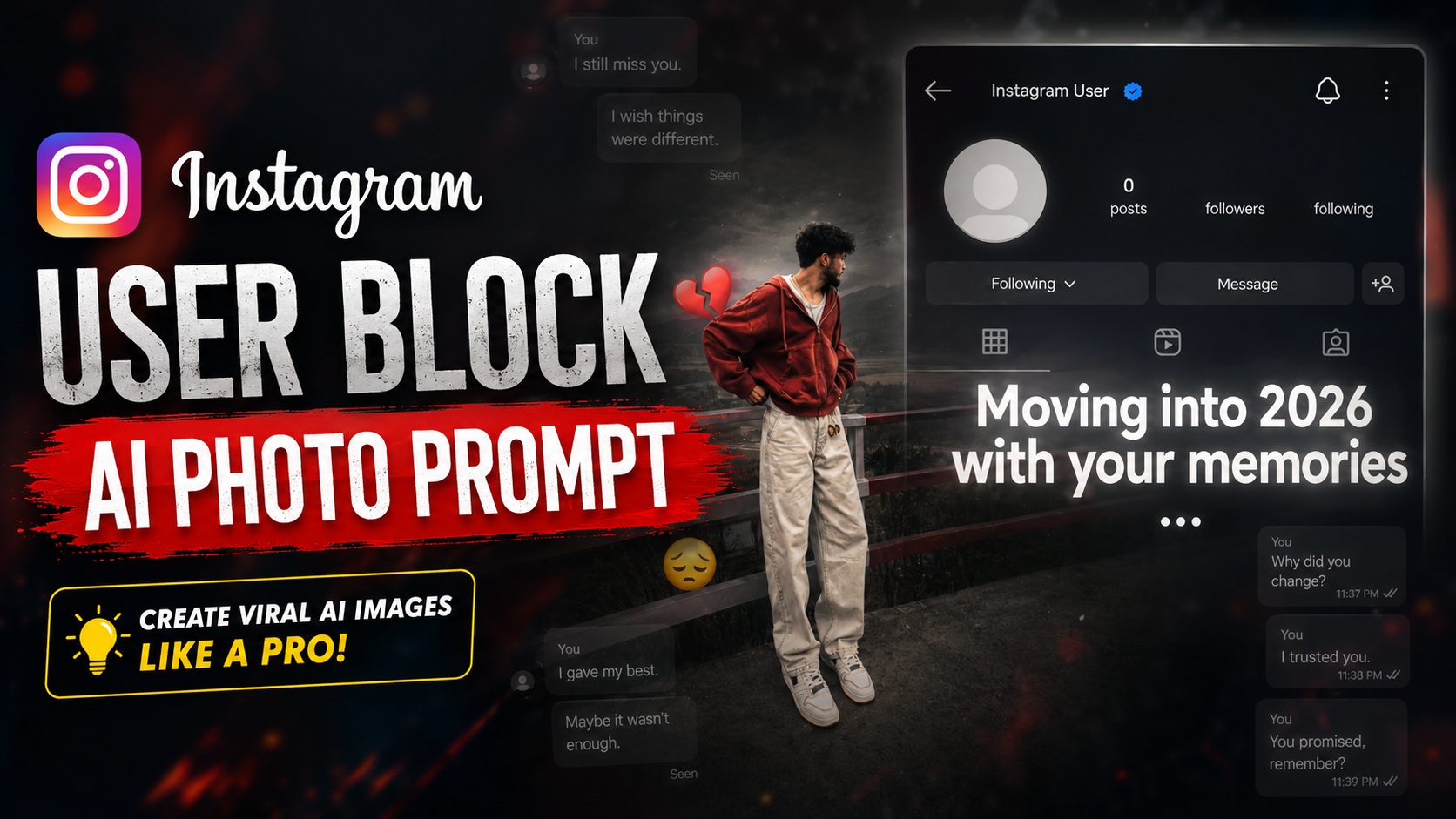 Instagram User Block AI Photo Prompt