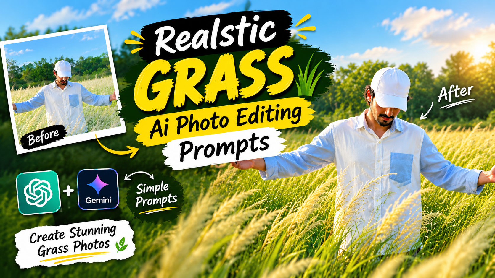 Realistic Grass AI Photo Editing Prompts